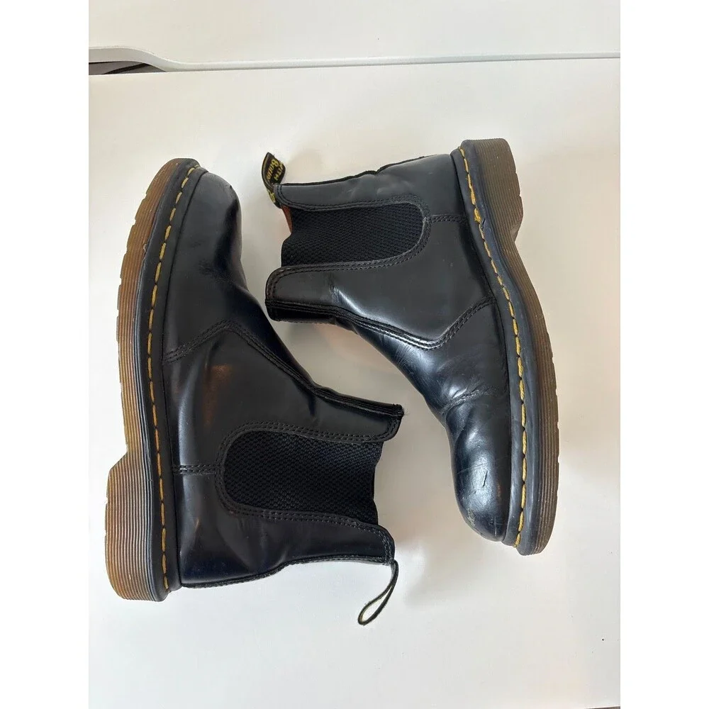 Dr Martens Chelsea Boots  2976 Unisex Mens 6 Women's 7 Black Boots